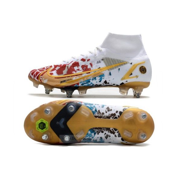 Nike Mercurial Superfly Elite SG PRO AC Blanco Rojo Oro